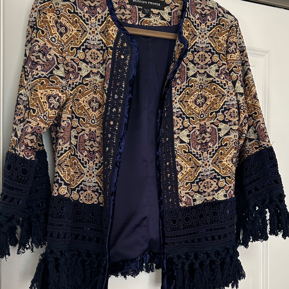 Boston Proper Multicolor Utility Jacket - image 1